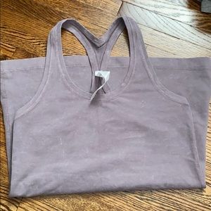 Lululemon “distressed” look Y back tank.